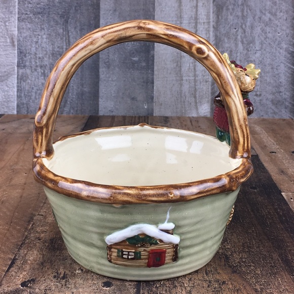 St. Nicholas Square Heartland Moose Handle Basket - Picture 1 of 11